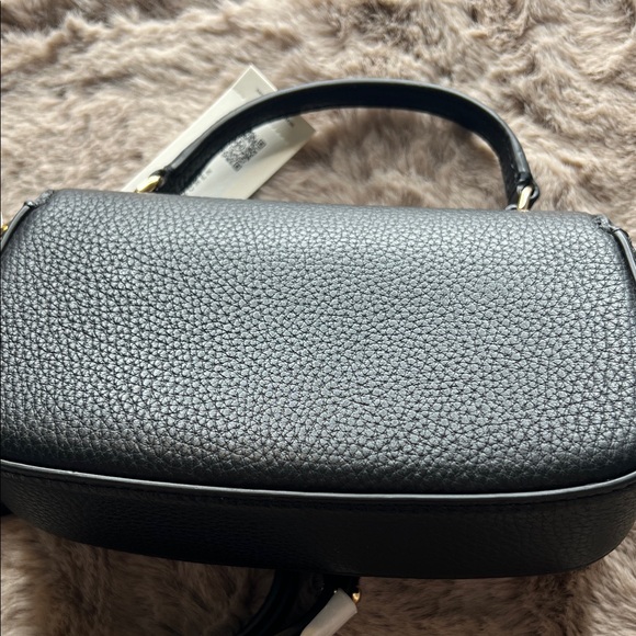 Tory Burch Black Mini Bag with Gold Accents - Picture 4 of 5
